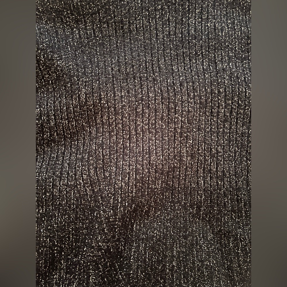 Women's Black Shimmer Sweater - Picture 3 of 5
